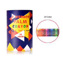 Amazon Hot Sale Toddlers Non Toxic Jumbo Crayons Drawing Learning Flowermonaco Palm Crayon For Kids 24 color